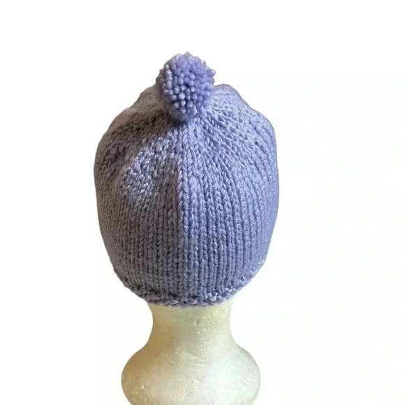 Crochet Baby Hat Pattern With Earflaps Baby Toddler Purple - Picture 3 of 5